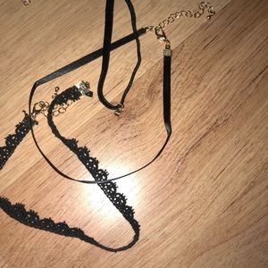 Black choker set